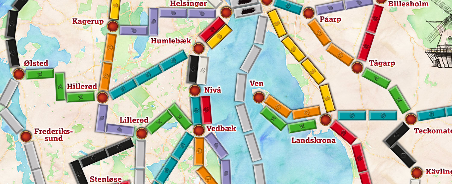 Ett utsnitt av kartan till Öresund Runt.